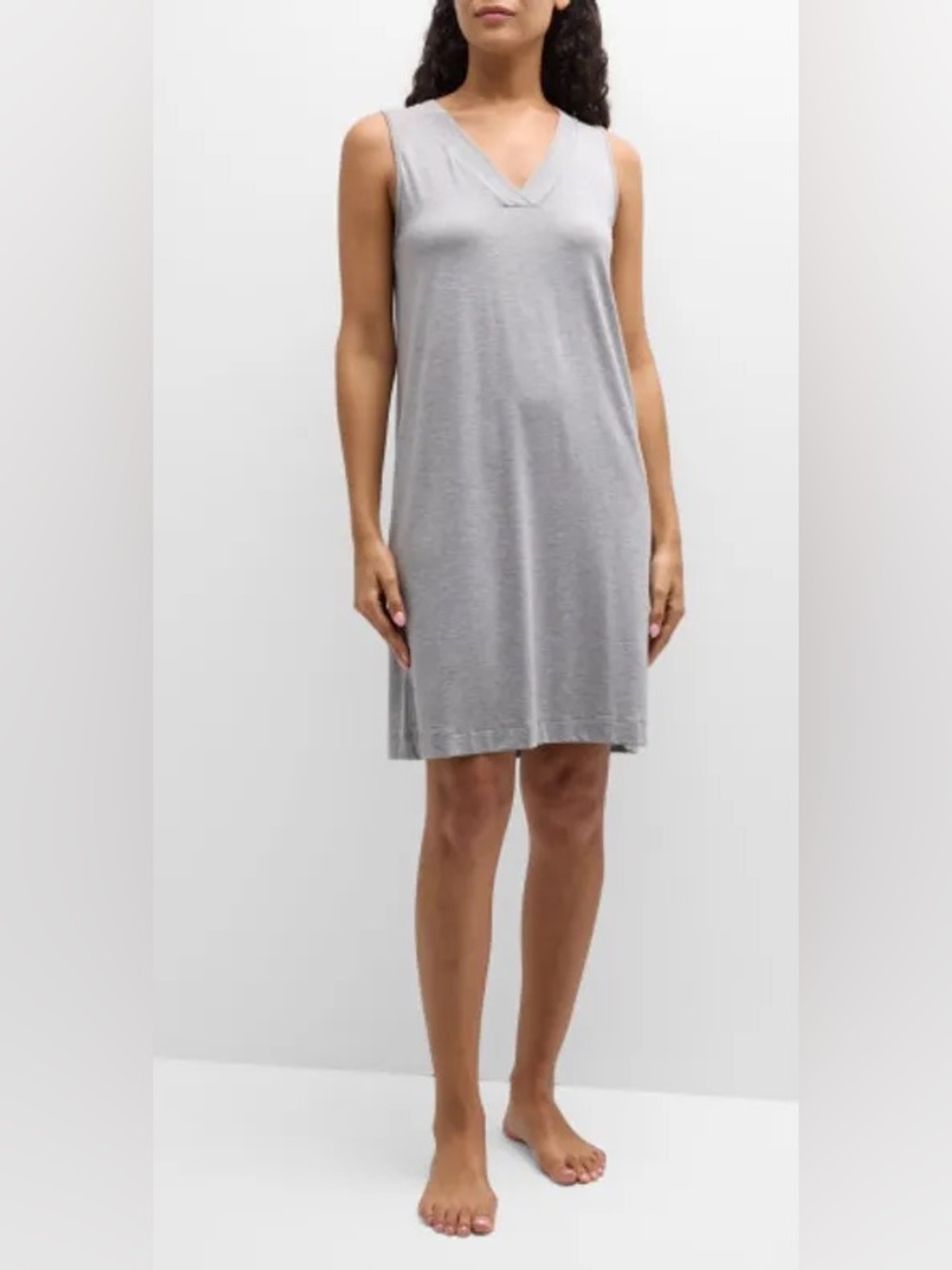 HANRO • Champagne Tank Gown - gray - Large